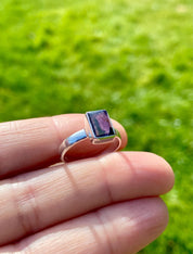Natural Iolite, Lolite Sterling Silver Ring