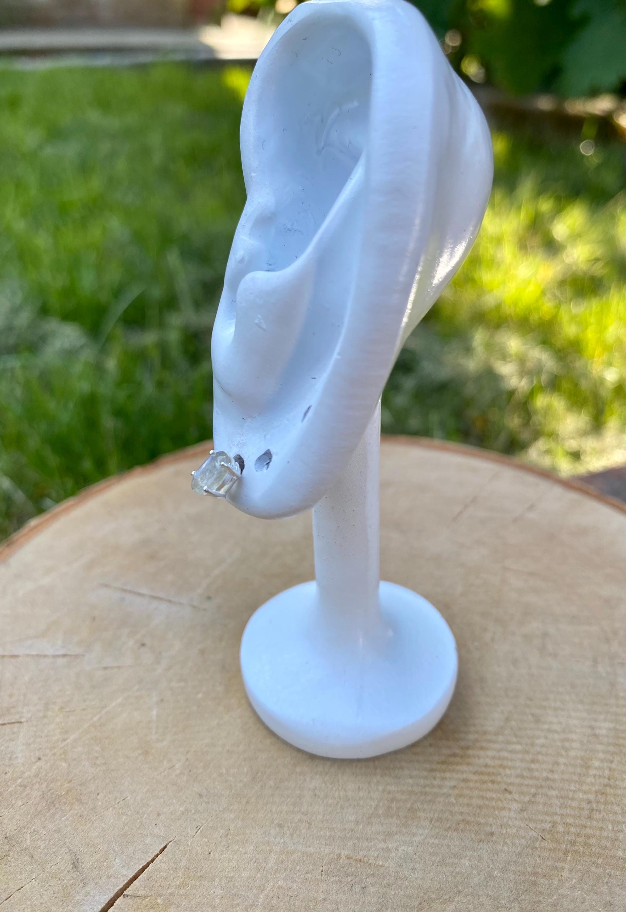 Oval Blue Fire Labradorite 925 Sterling silver studs