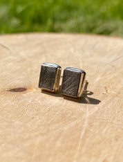 MUONIONALUSTA meteorite Sweden sterling sliver studs