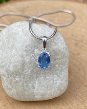 Blue Kyanite Sterling Silver Pendant