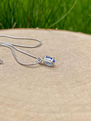 Blue Kyanite Sterling Silver Pendant