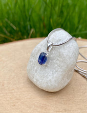 Blue Kyanite Sterling Silver Pendant