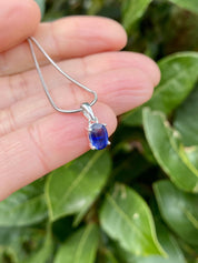 Blue Kyanite Sterling Silver Pendant