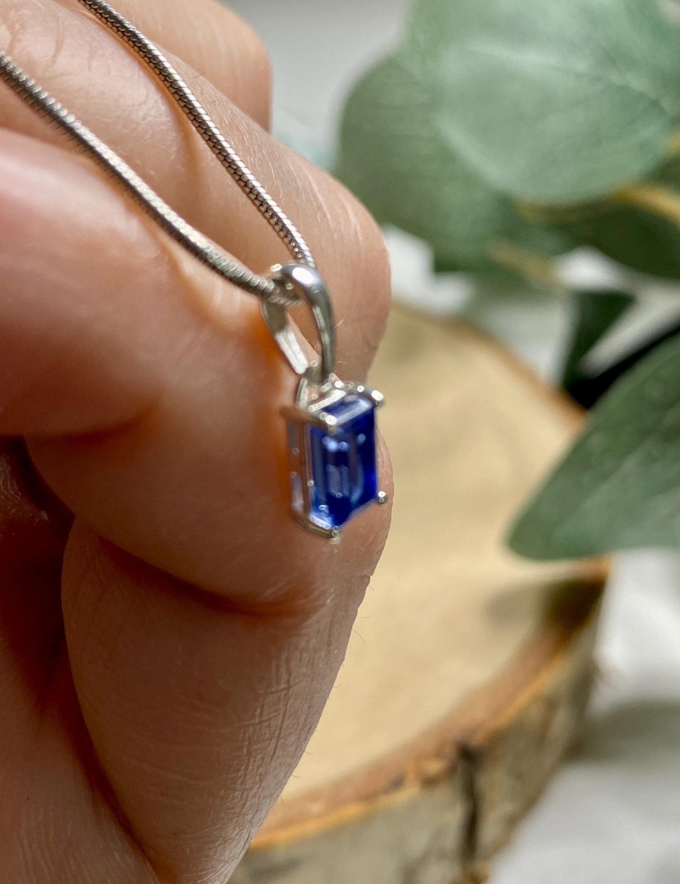 Blue Kyanite Sterling Silver Pendant