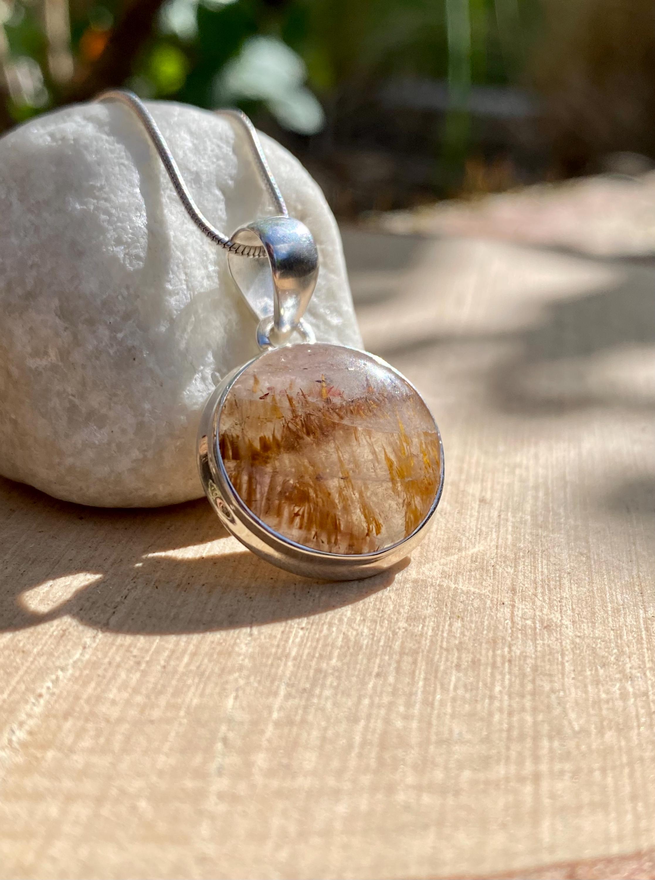 High Quality Cocaxinite and Silver Pendant(UV1305)
