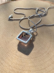 High Quality Cocaxinite in Purple Amethyst and Silver Pendant