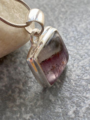 High Quality Cocaxinite in Purple Amethyst and Silver Pendant