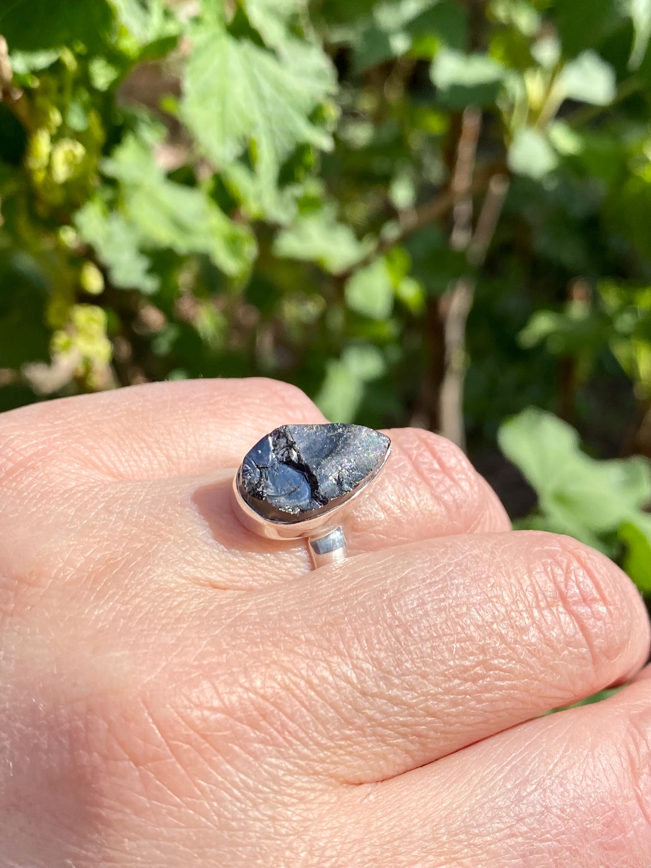 High Quality Shungite Sterling Silver Ring