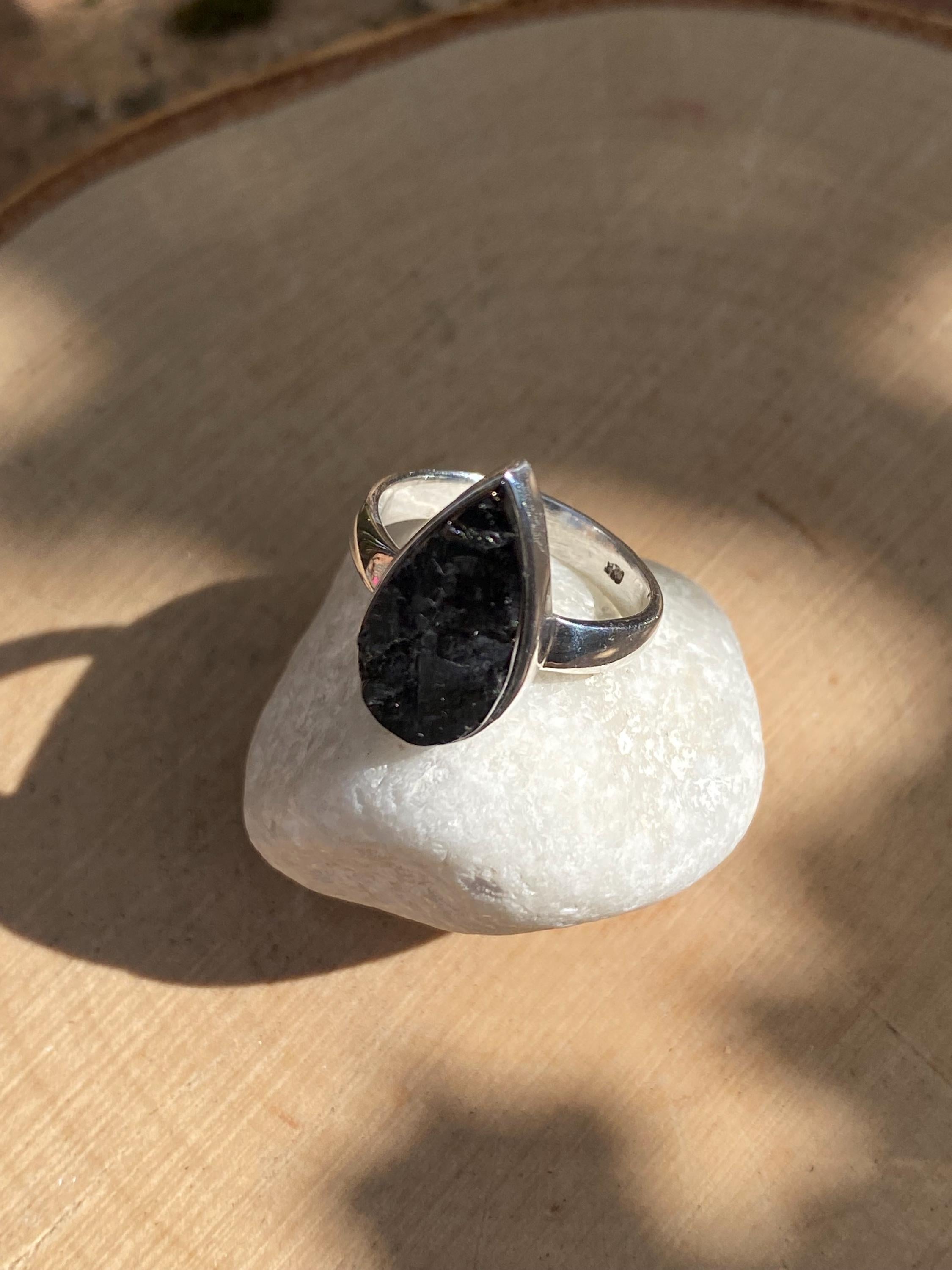 High Quality Shungite Sterling Silver Ring
