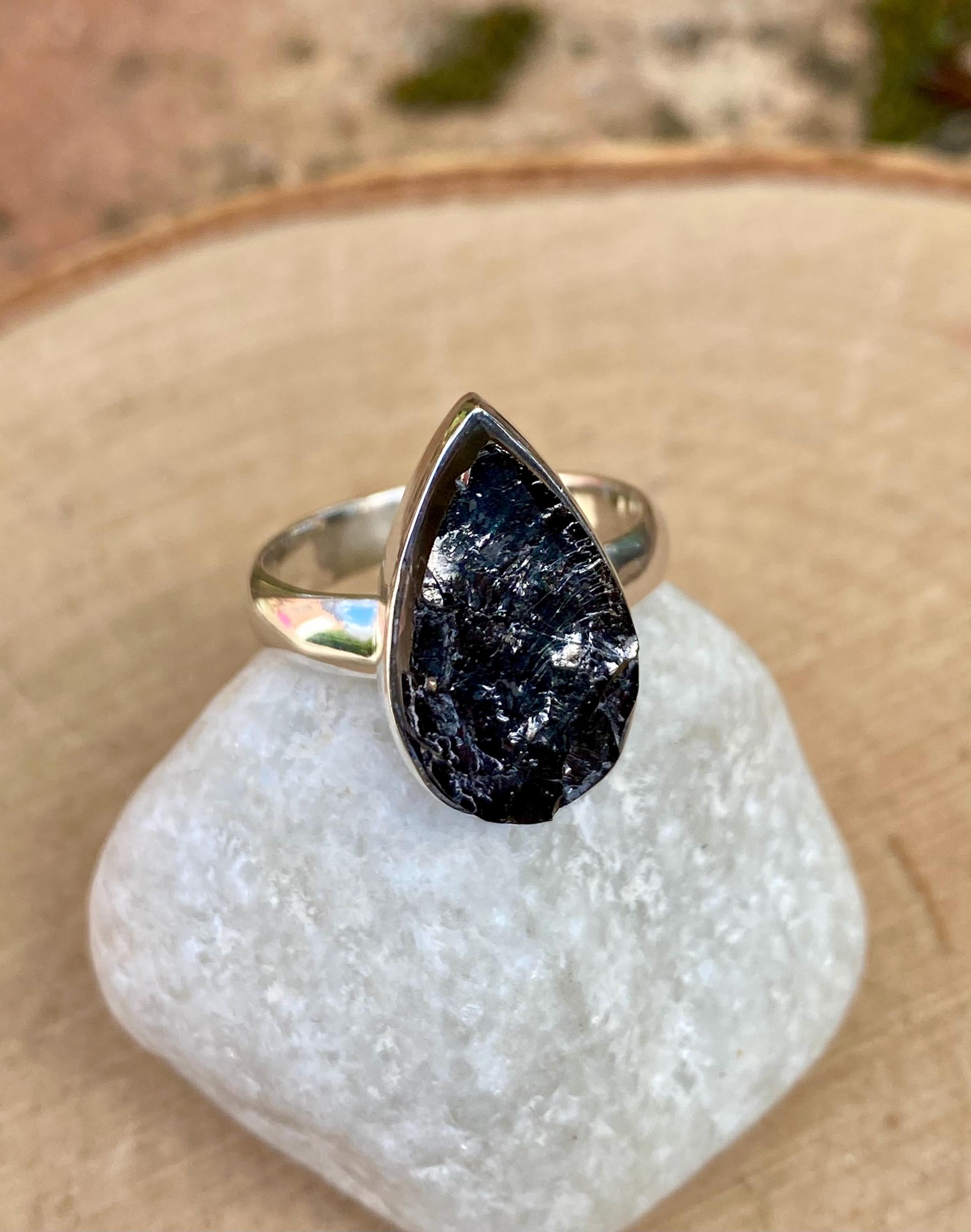 High Quality Shungite Sterling Silver Ring