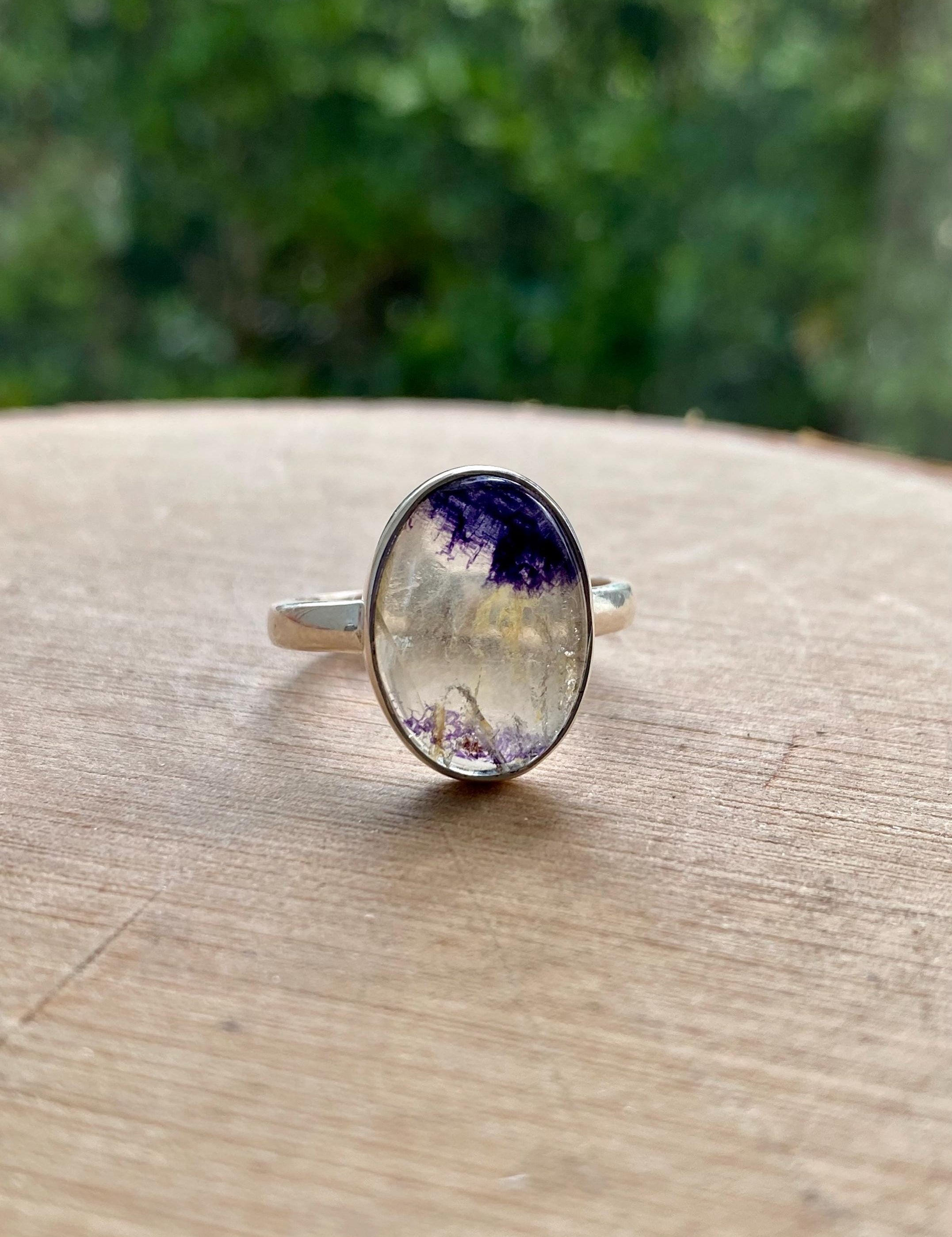 Blue John Silver Ring - Extremely Rare
