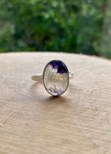 Blue John Silver Ring - Extremely Rare