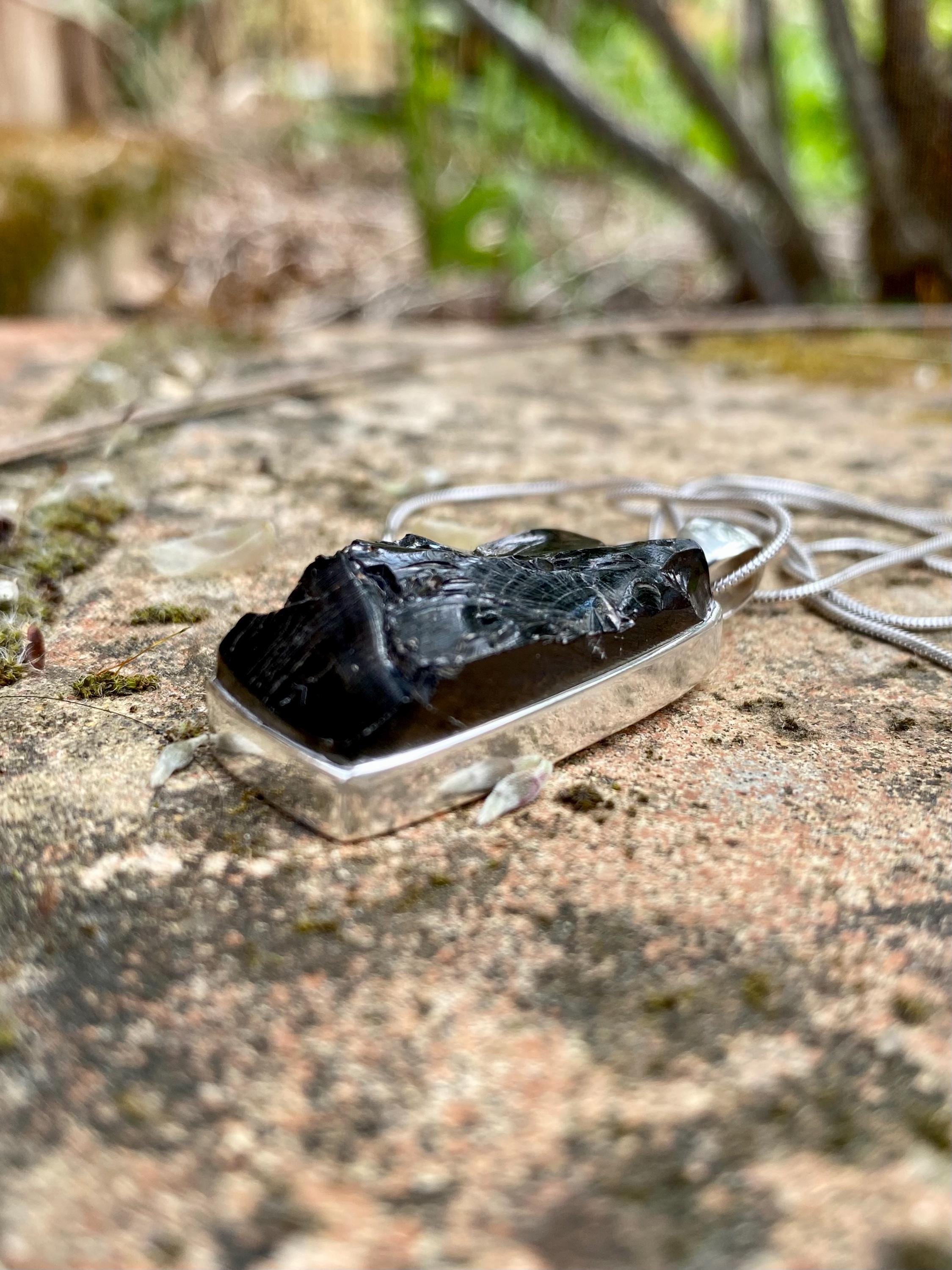 Shungite Sterling Silver Pendant (UV2070)