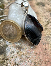 Shungite Sterling Silver Pendant (UV2197)