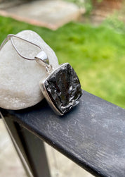 Shungite Sterling Silver Pendant (UV2278)