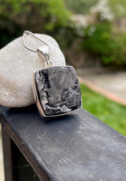 Shungite Sterling Silver Pendant (UV2278)