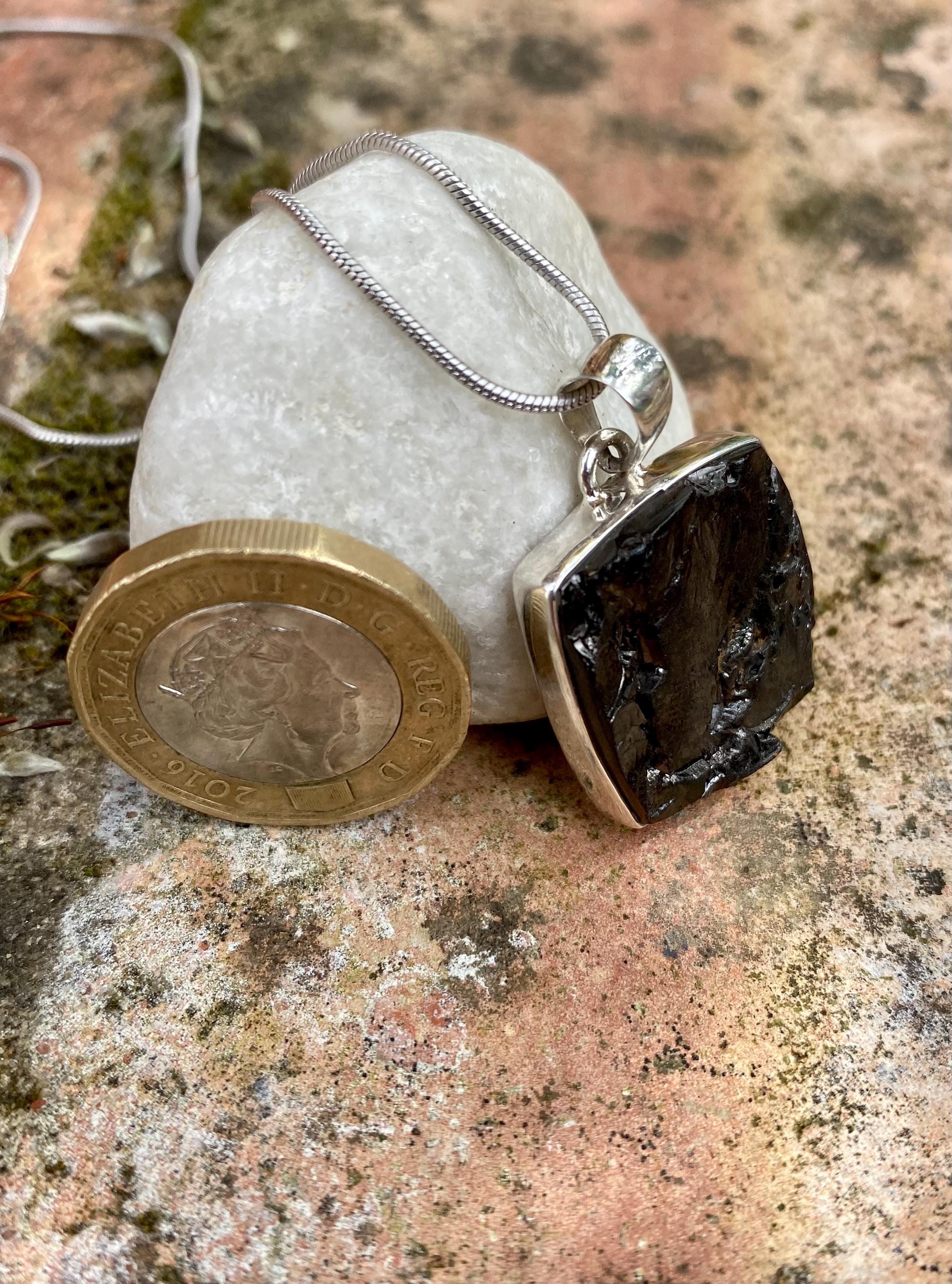 Shungite Sterling Silver Pendant (UV2278)