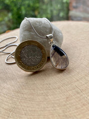 Blue John Sterling Silver Teardrop Pendant