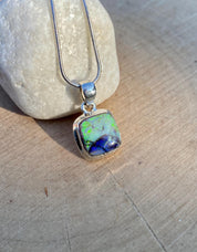 Sterling (Monarch) Opal and Silver Pendant