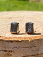 MUONIONALUSTA meteorite Sweden sterling sliver studs