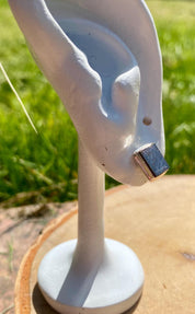 MUONIONALUSTA meteorite Sweden sterling sliver studs