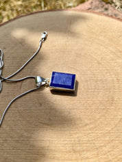 Sapphire Sterling Silver Pendant