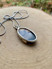 Blue John Silver Pendant