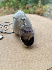 Blue John Silver Pendant
