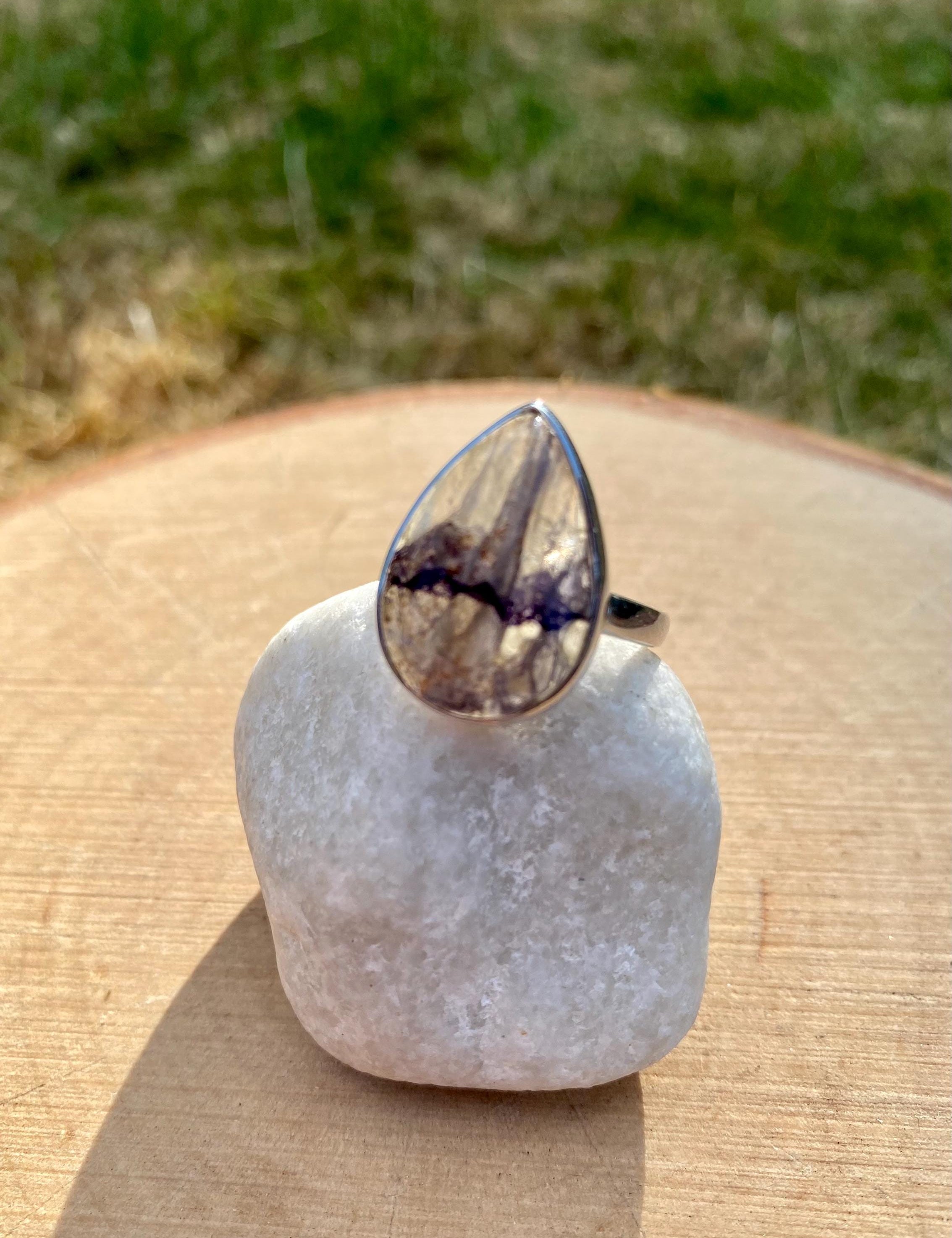 Blue John Silver Ring - An Extremely Rare