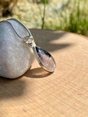 Blue John Sterling Silver Teardrop Pendant