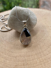Blue John Sterling Silver Teardrop Pendant