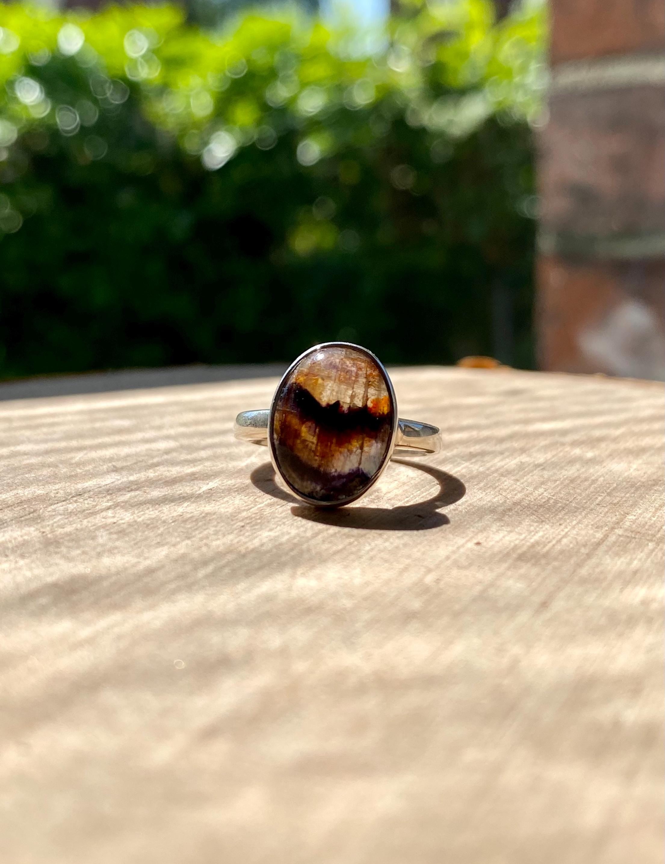 Blue John Silver Ring