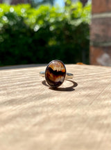 Blue John Silver Ring