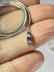 Emerald Cut Faceted Natural Aquamarine Sterling Silver Pendant