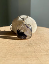 Blue John Sterling Silver Square Pendant