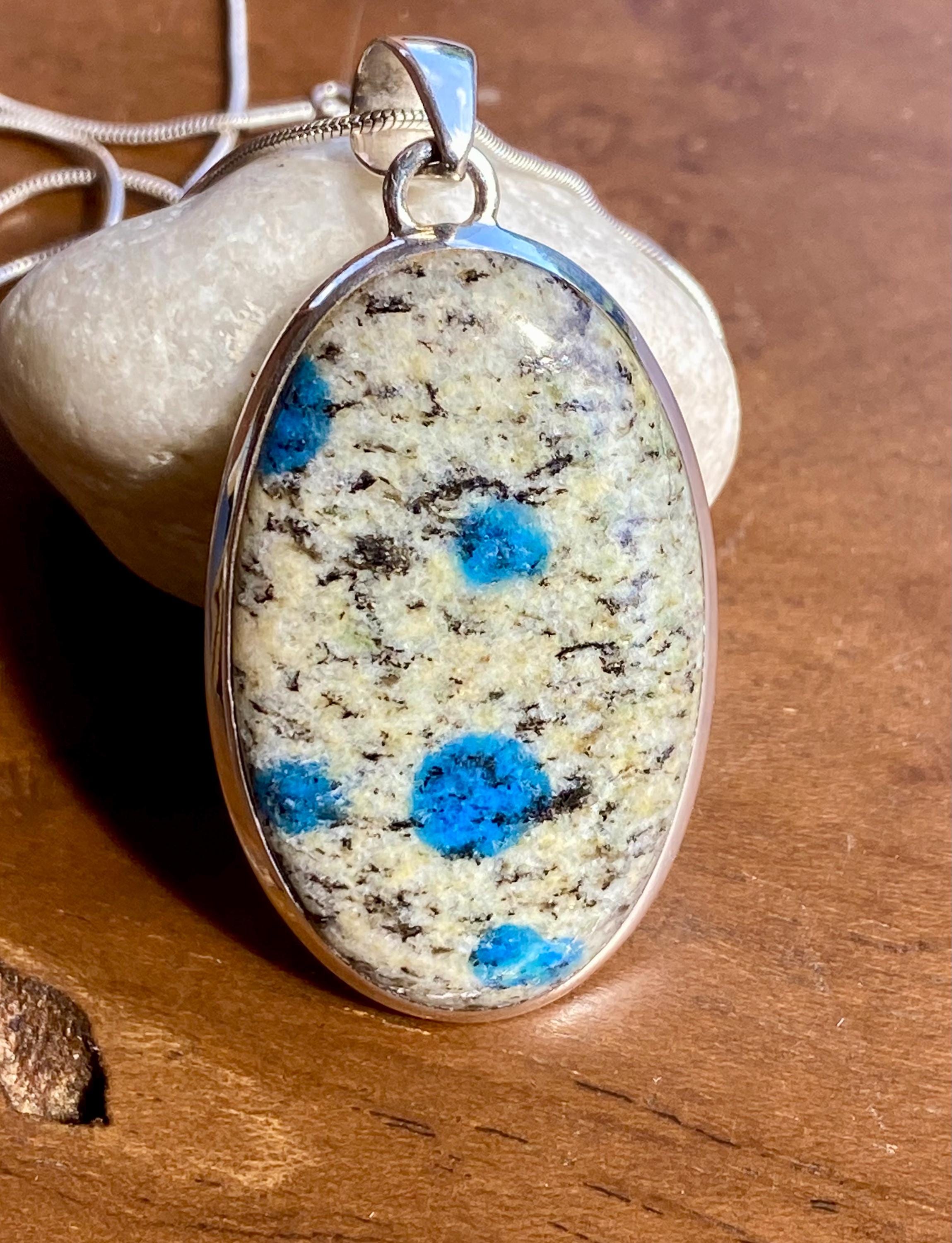 K2 Jasper and Sterling Silver Oval Pendant.