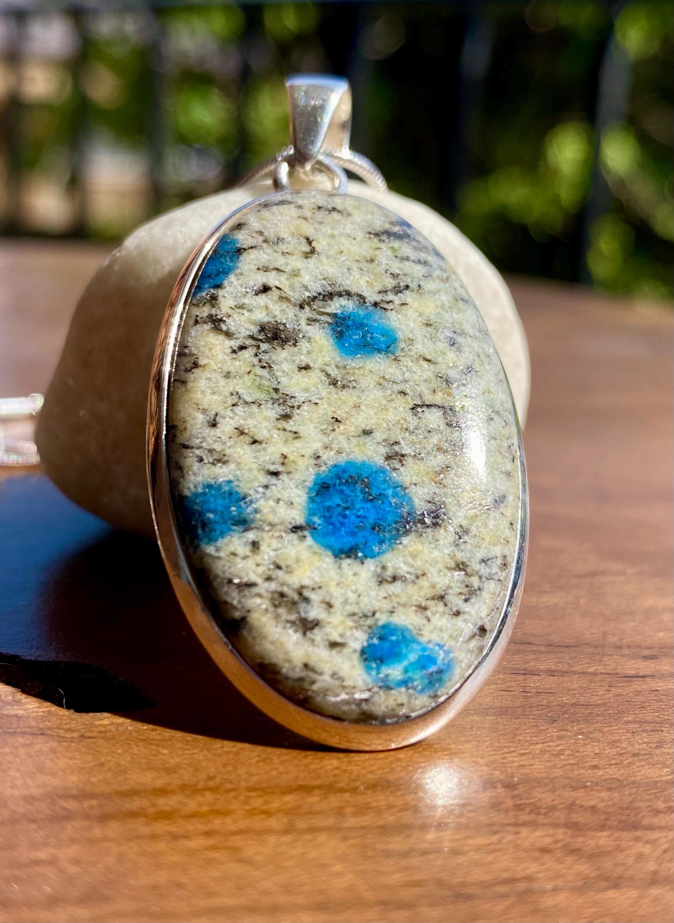 K2 Jasper and Sterling Silver Oval Pendant.