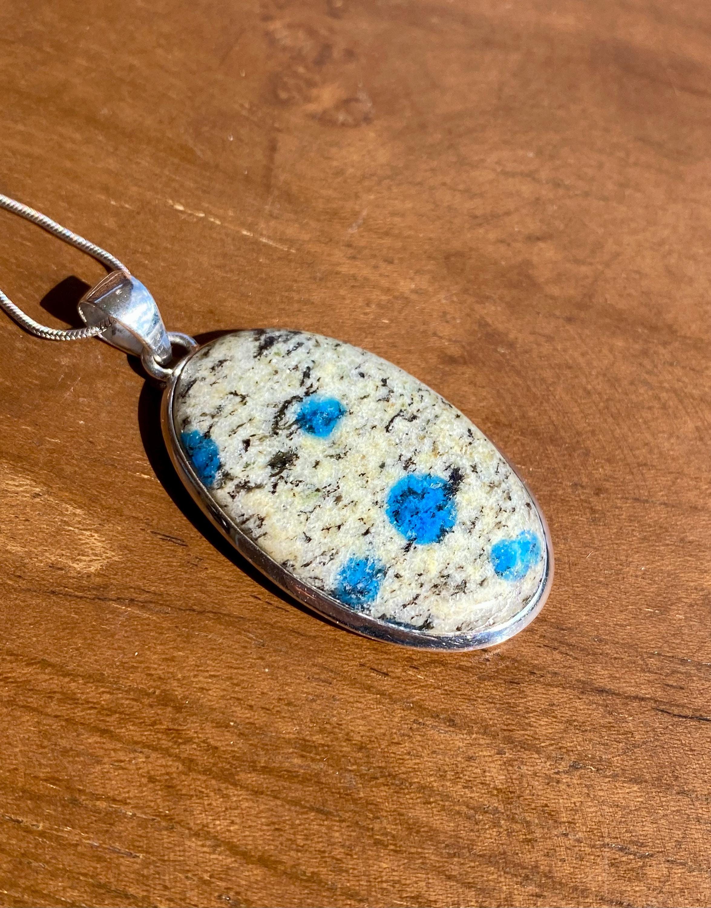 K2 Jasper and Sterling Silver Oval Pendant.
