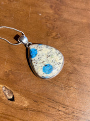 K2 Jasper and Sterling Silver Teardrop Pendant