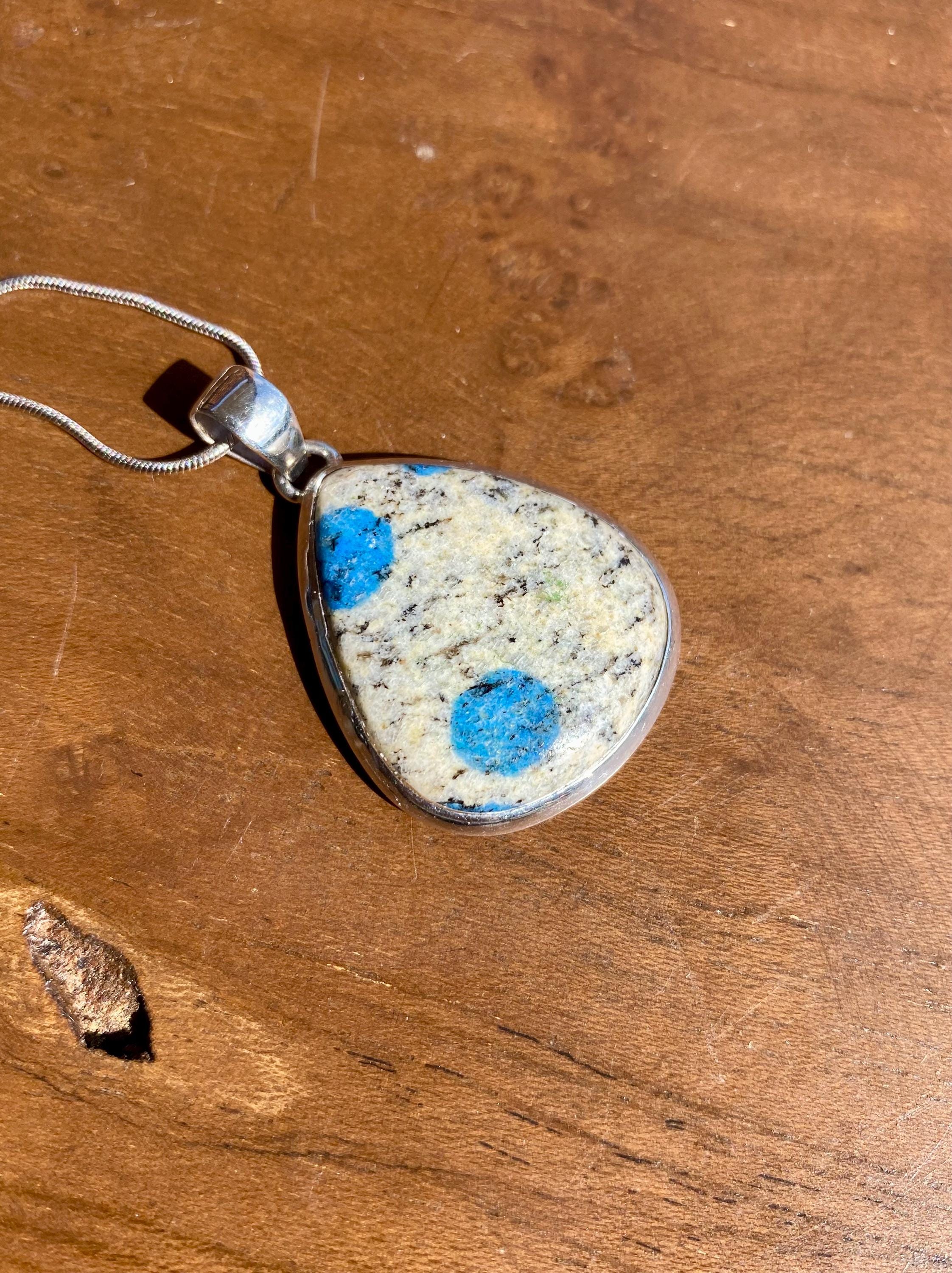 K2 Jasper and Sterling Silver Teardrop Pendant