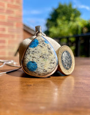 K2 Jasper and Sterling Silver Teardrop Pendant