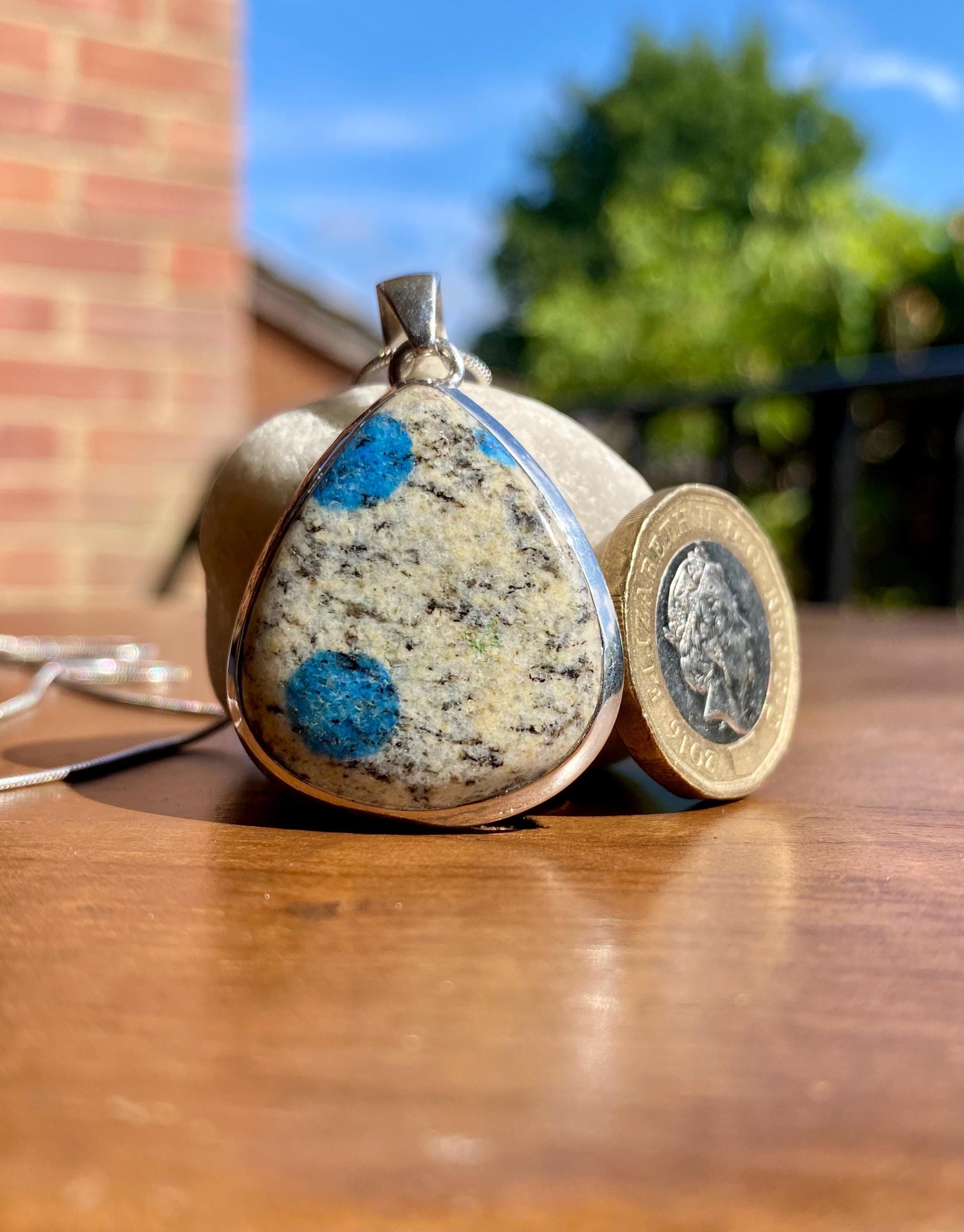 K2 Jasper and Sterling Silver Teardrop Pendant