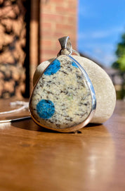 K2 Jasper and Sterling Silver Teardrop Pendant