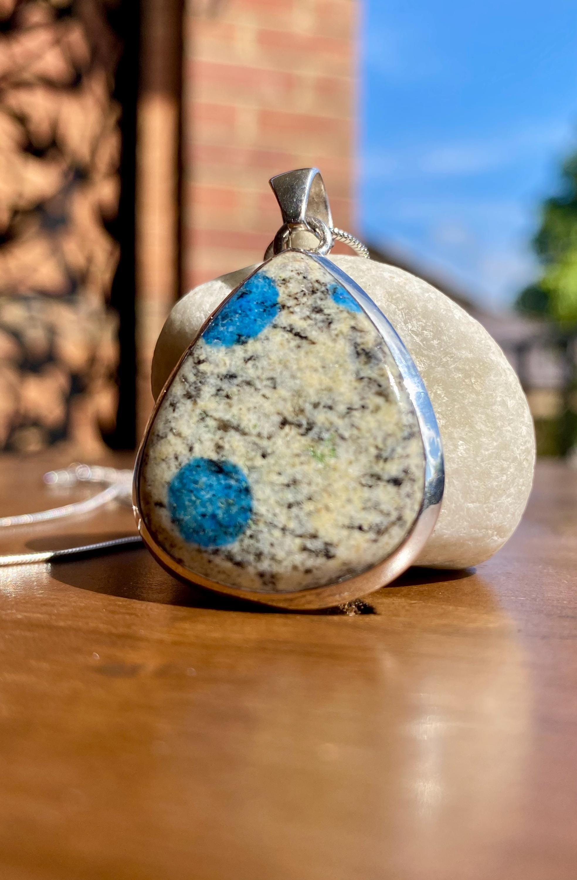 K2 Jasper and Sterling Silver Teardrop Pendant