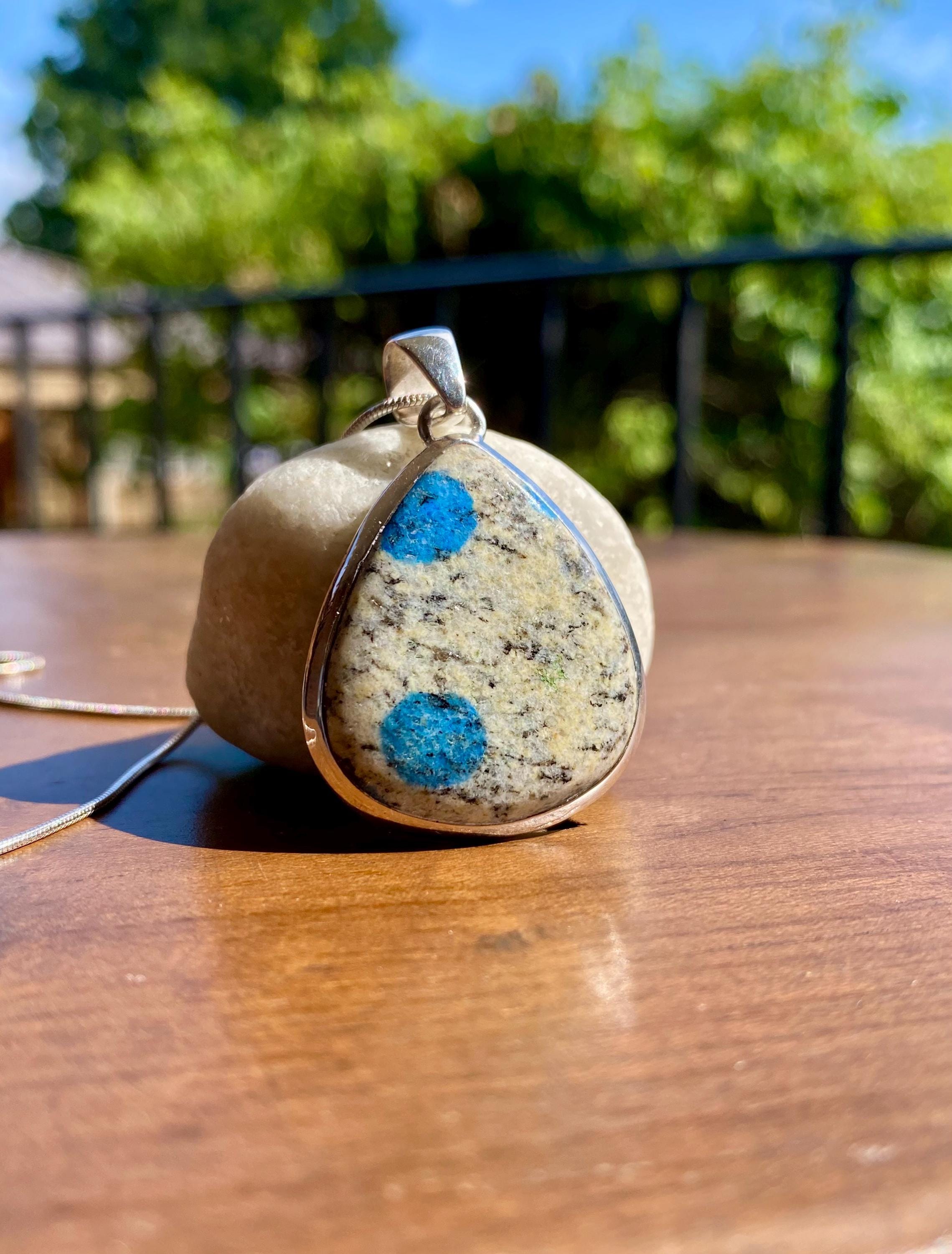 K2 Jasper and Sterling Silver Teardrop Pendant