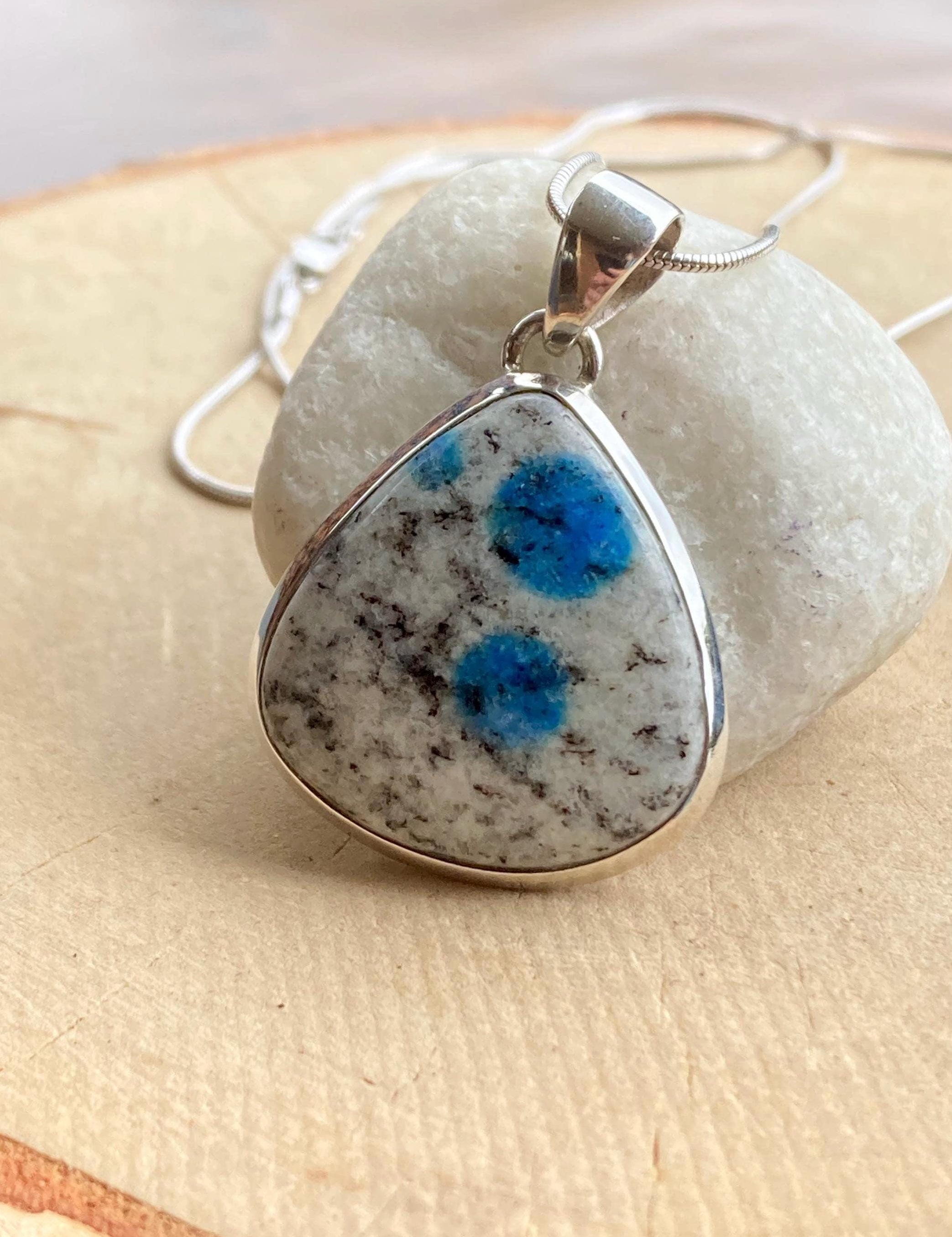 K2 Jasper and Sterling Silver Teardrop Pendant