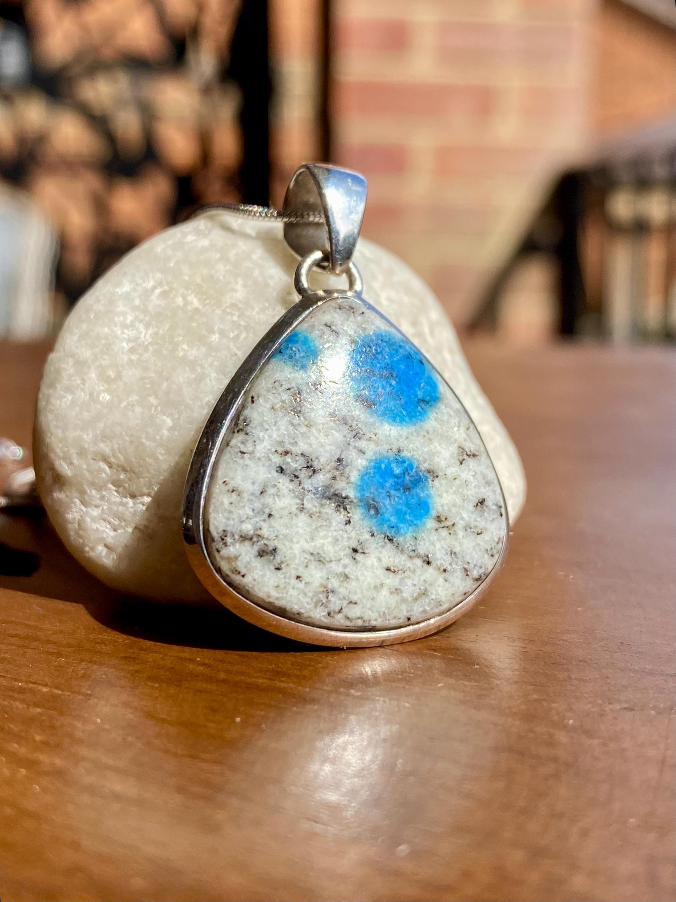 K2 Jasper and Sterling Silver Teardrop Pendant