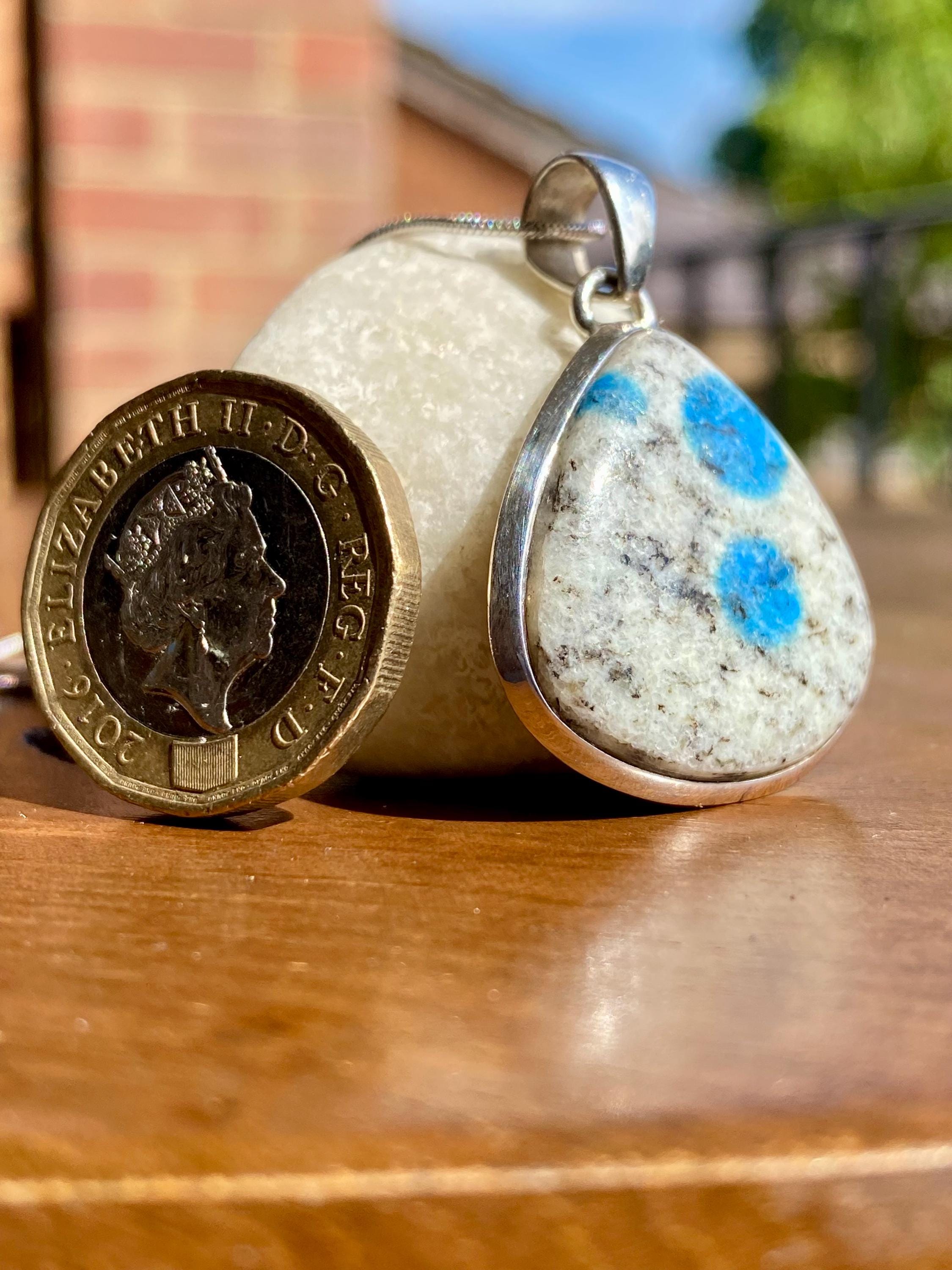 K2 Jasper and Sterling Silver Teardrop Pendant