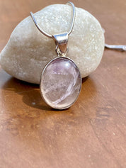 Blue John Silver Pendant