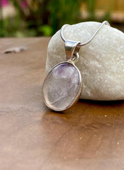 Blue John Silver Pendant